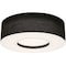 Afx Montclair 30in. Medium Base Flush Mount, Black Finish MCF3044MB-BK - alternate 1